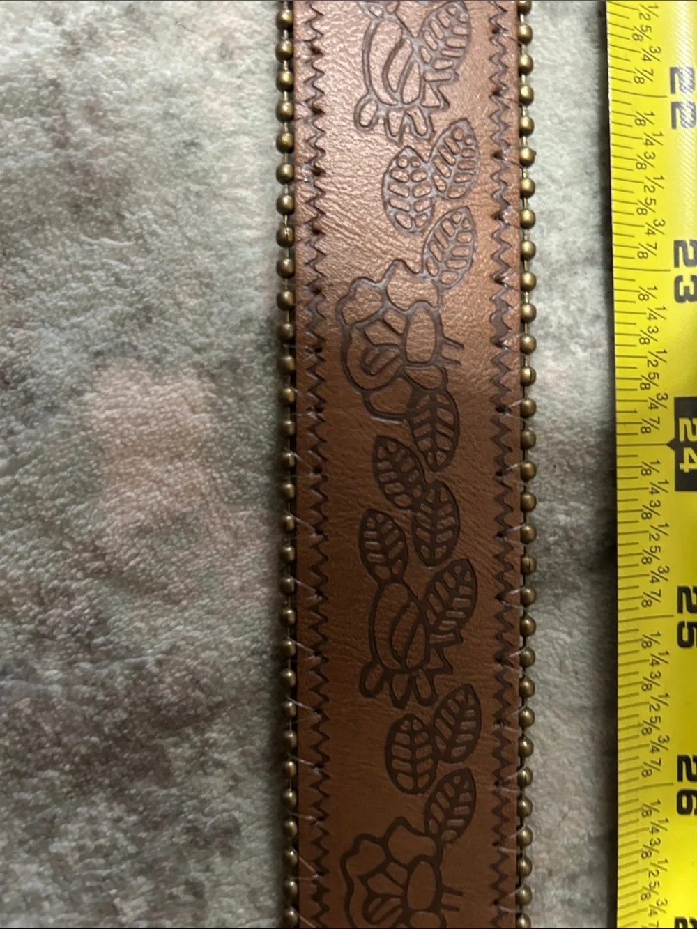 Brown Decorative Belts  with Ornate Brass Buckles - Never used.